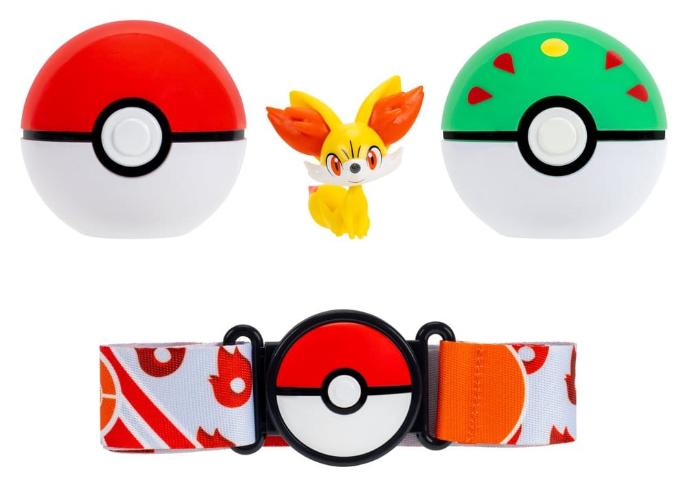 x_jazpkw4742 Pokémon Toy Clip 'n' Go Belt Set Fennekin - immagine 1