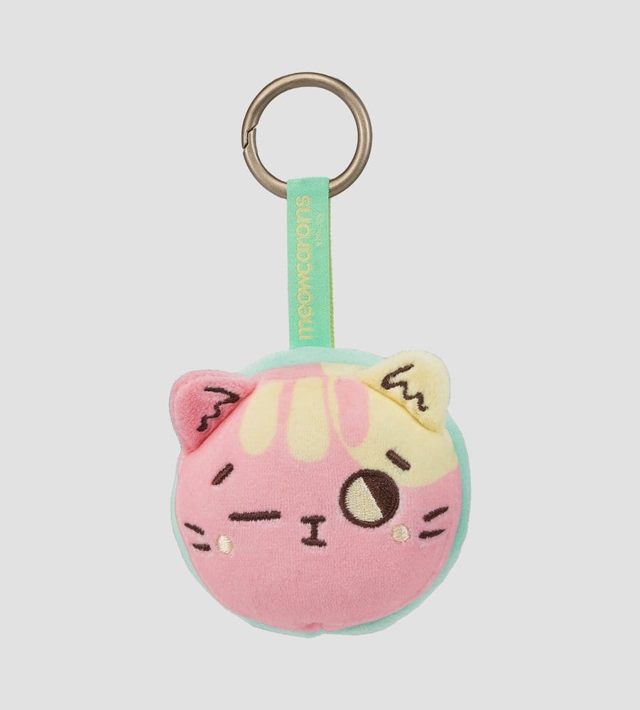 x_kacr60020 Meowcaron Plush Bag Charm Wink 7 cm - immagine 1