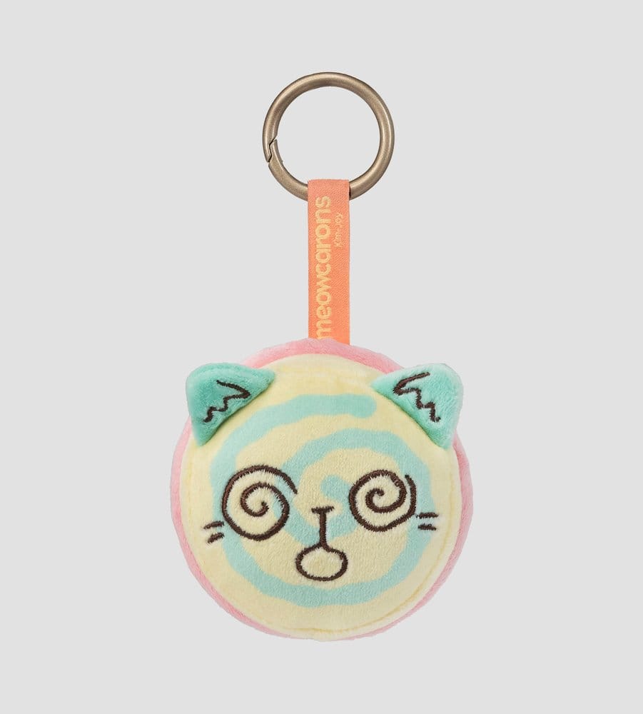 x_kacr60021 Meowcaron Plush Bag Charm Spiral 7 cm - immagine 1