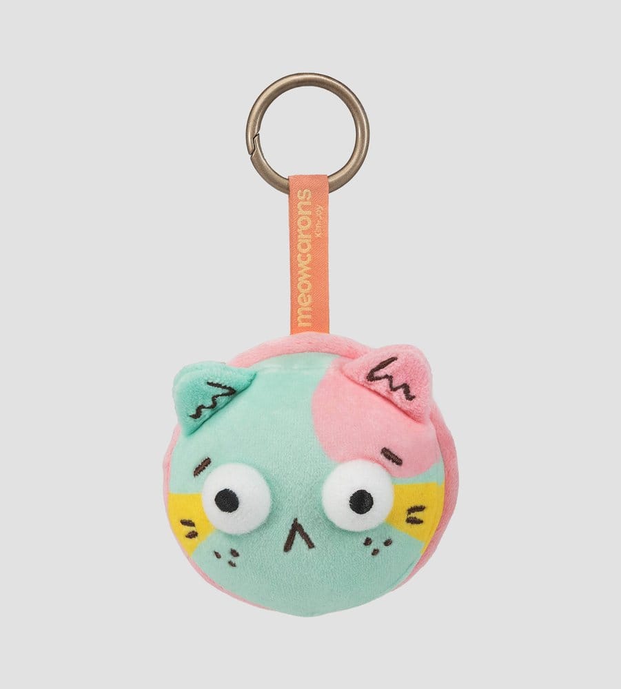 x_kacr60022 Meowcaron Plush Bag Charm Scared 7 cm - immagine 1