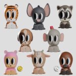 Tiny Shiny Hineys Mini Figures S1 7 cm Blind Box Display (6)