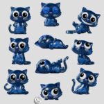 Catscans Mini Figures S1 6 cm Blind Box Display (9)