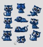 Catscans Mini Figures S1 6 cm Blind Box Display (9)