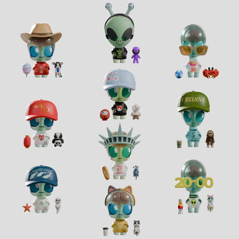 x_kacr90010 Abducted Mini Figures S1 9 cm Blind Box Display (9) - immagine 1