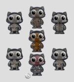 Catscans Mini Figures S2 Bare Bones 6 cm Blind Box Display (6)