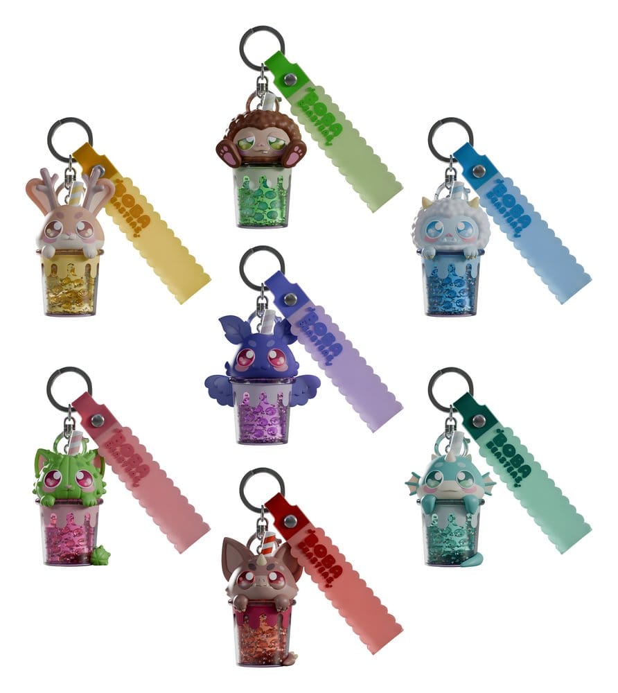 x_kacr90024 Boba Beasteas Keychain 8 cm Blind Box Display (8) - immagine 1