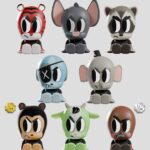 Tiny Shiny Hiney Peakers Mini Figures S2 7 cm Blind Box Display (6)