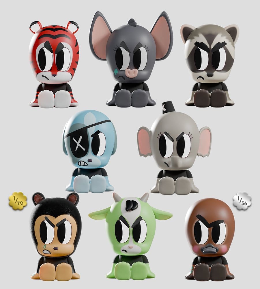 x_kacr90025 Tiny Shiny Hiney Peakers Mini Figures S2 7 cm Blind Box Display (6) - immagine 1