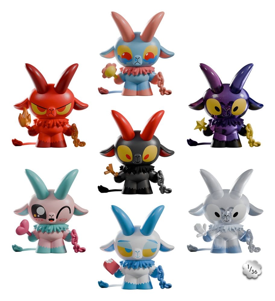 x_kacr90027 Kid Krampus Mini Figures S1 8 cm Blind Box Display (6) - immagine 1