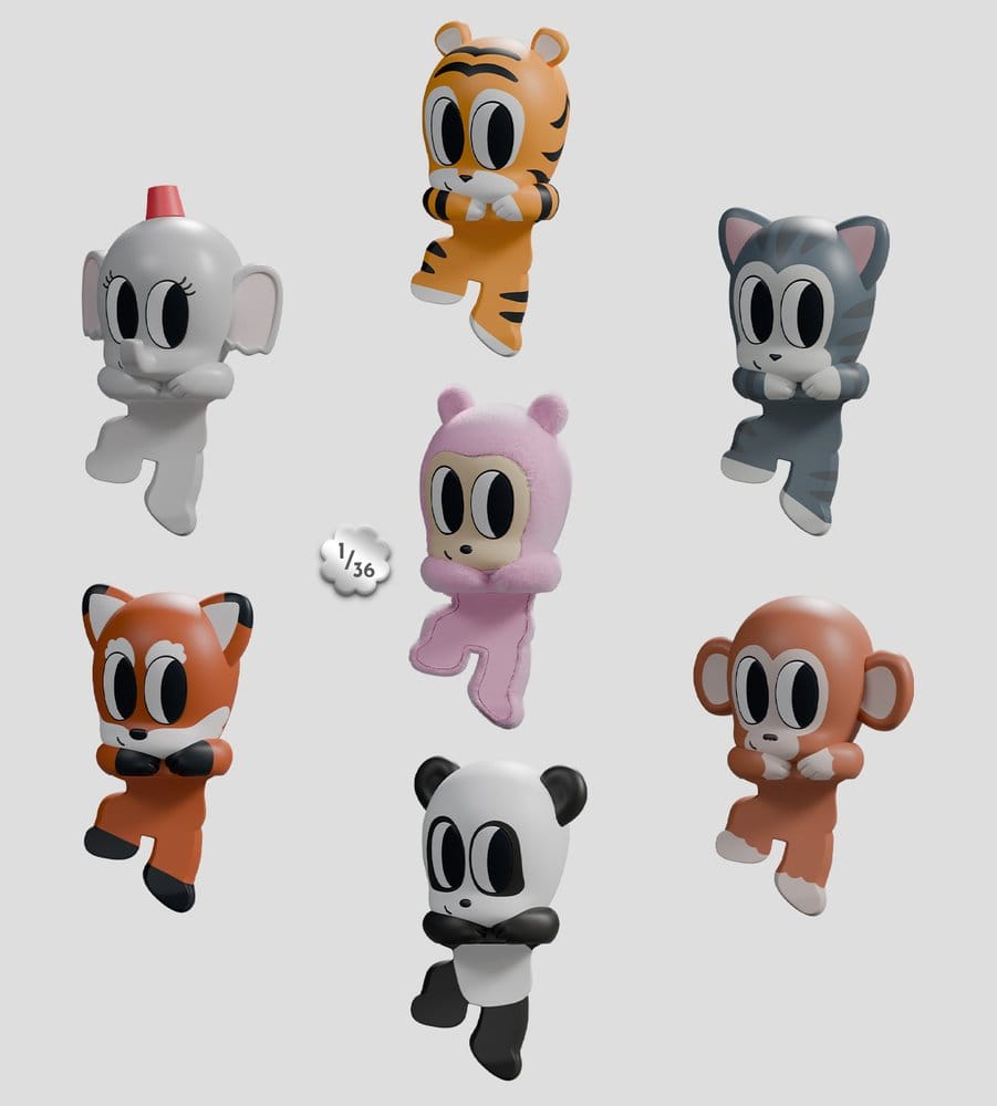 x_kacr90042 Tiny Shiny Hiney Peakers Mini Figures S1 6 cm Blind Box Display (6) - immagine 1