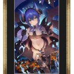 Arcanadea Chara Fine Graph Art Print Velretta 51 cm