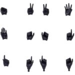 Megami Device M.S.G. Plastic Model Kit 1/1 09 Hand Set Skin Color Black