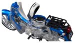 Honda Kaitanics Plastic Model Kit Super Cub 110 Glint Wave Blue Metalic - immagine 2