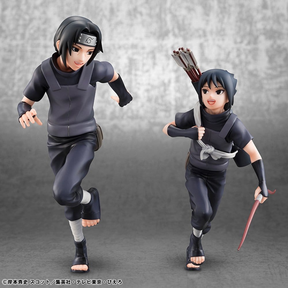 x_meho852466 Naruto Shippuden G.E.M. Series PVC Figures 2-Pack Itachi Uchiha & Sasuke (Repeat) - immagine 1