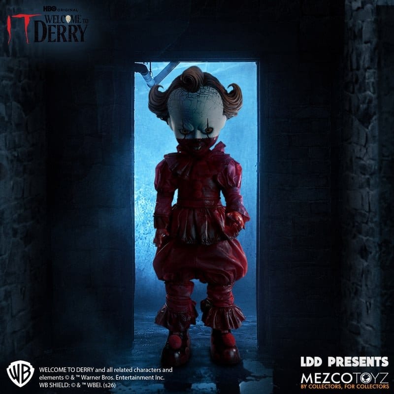 x_mez91050 It: Welcome to Derry LDD Presents Doll Pennywise 25 cm - immagine 1