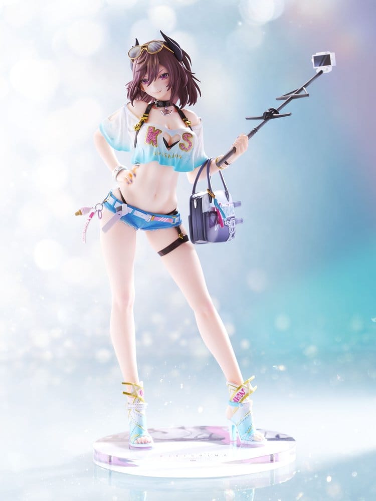 x_mim15034 Azur Lane PVC Figure 1/7 Kirishima Bravely Summer TF edition 28 cm - immagine 1