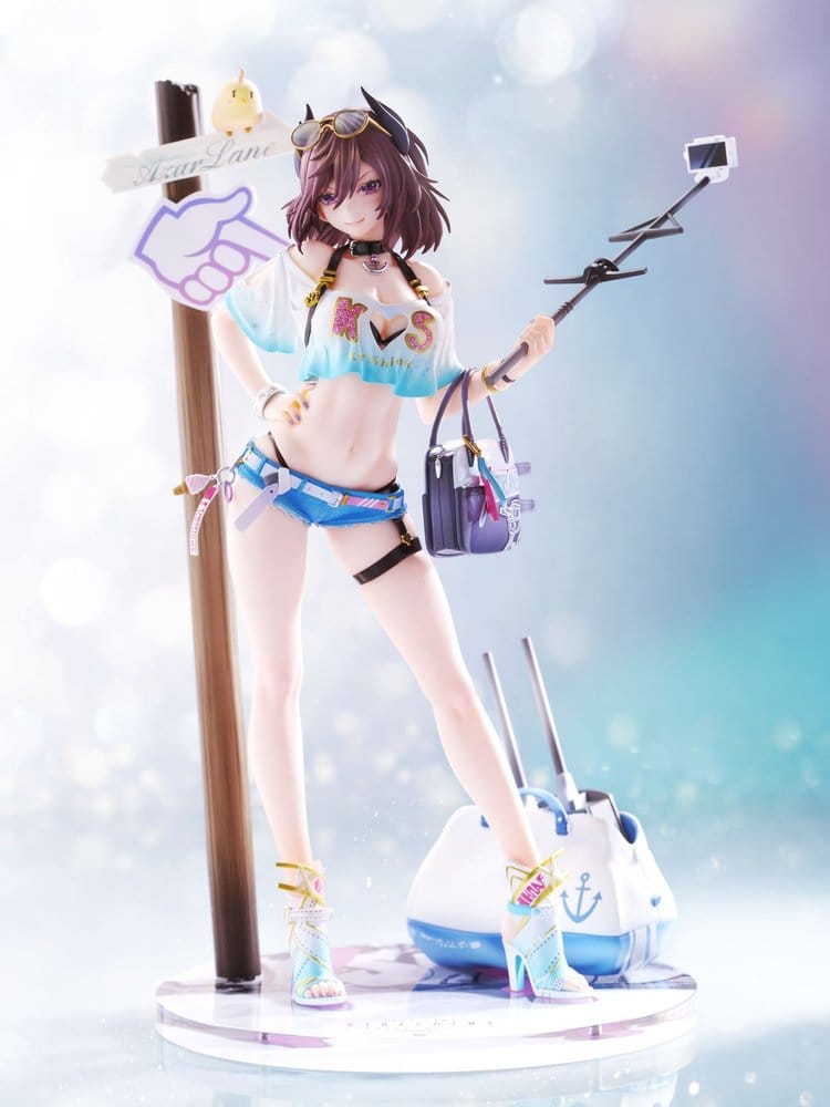 x_mim21503 Azur Lane PVC Figure 1/7 Kirishima Bravely Summer 28 cm - immagine 1