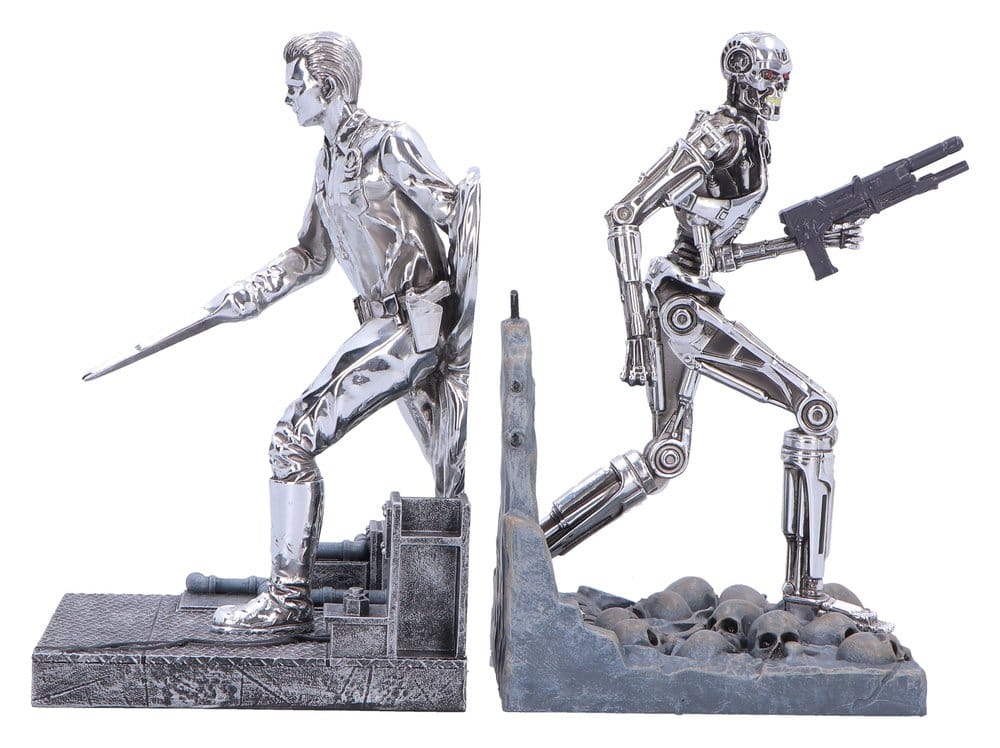 x_nemn-b7681c26 Terminator 2 Bookends T-1000 vs T-800 19 cm - immagine 1