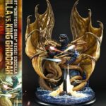 Godzilla Legacy Art "Noriyoshi Ohrai" Statue Heisei Godzilla Godzilla vs. King Ghidorah Bonus Version 82 cm