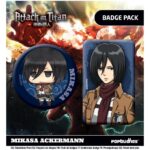 Attack on Titan Badges 2-Pack Mikasa Ackermann