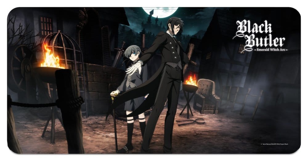x_saka70613 Black Butler: Emerald Witch Arc XXL Mousepad Sebastian & Ciel 80 x 40 cm - immagine 1