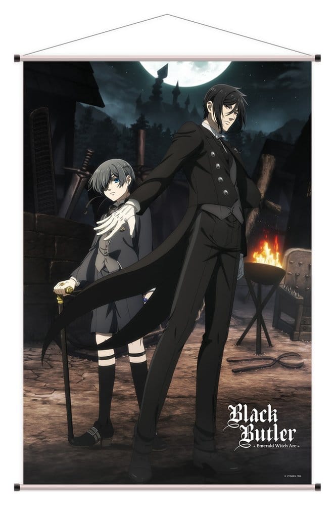 x_saka70614 Black Butler: Emerald Witch Arc Wallscroll Sebastian & Ciel 60 x 90 cm - immagine 1