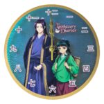 The Apothecary Diaries Acrylic Wall Clock Maomao & Jinshi Holographic 24 x 24 cm