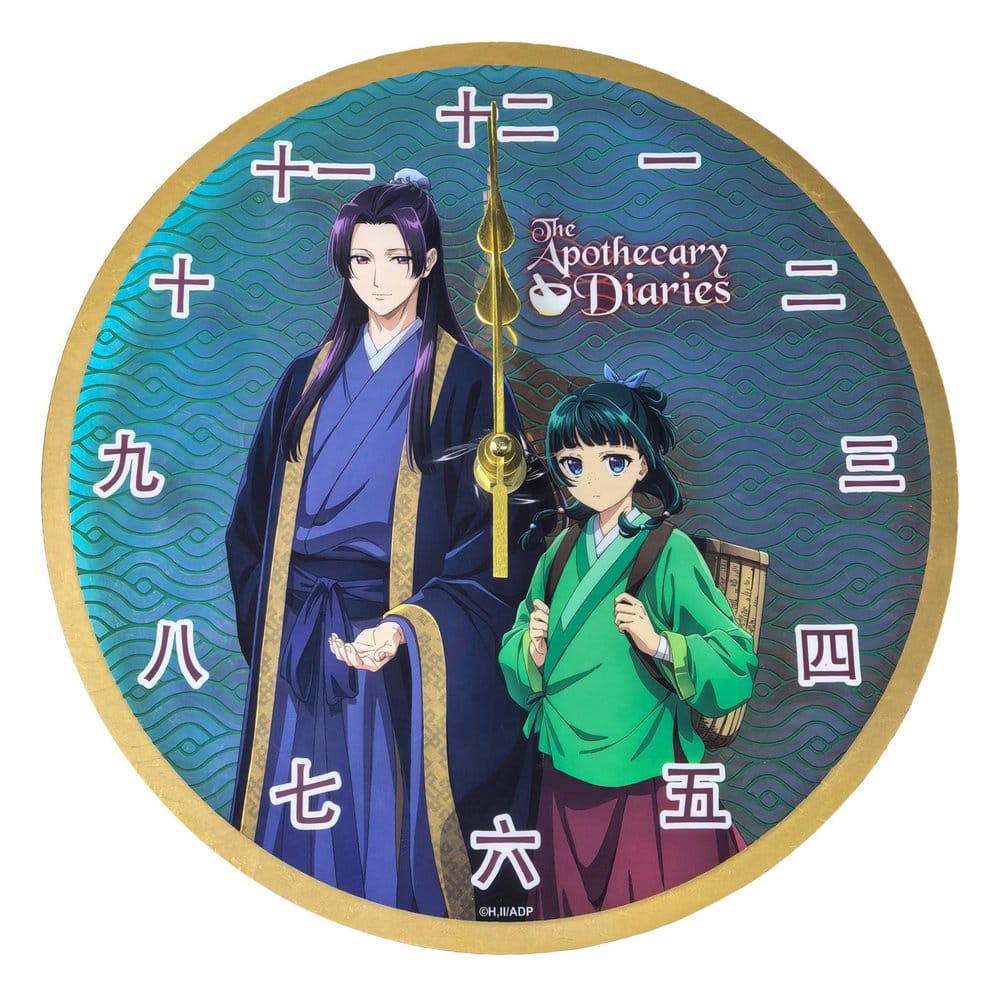 x_saka70648 The Apothecary Diaries Acrylic Wall Clock Maomao & Jinshi Holographic 24 x 24 cm - immagine 1