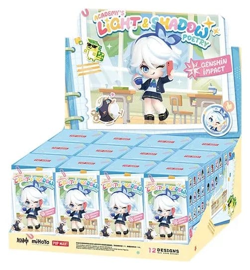 x_saka88572 Genshin Impact Chibi Mini Figures Academy's Light and Shadow Poetry Blind Box Display (12) - immagine 1