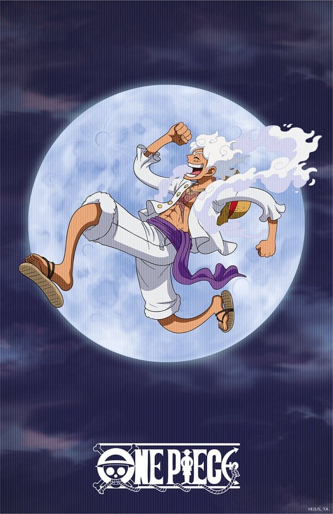 x_sdtone26941 One Piece 3D Poster Monkey D. Luffy Gear 5 38 x 58 cm - immagine 1
