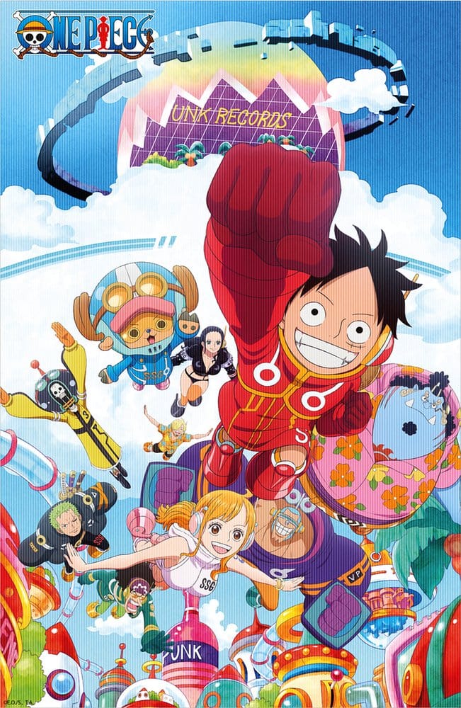 x_sdtone26945 One Piece 3D Poster Punk Records 38 x 58 cm - immagine 1