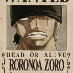 One Piece 3D Poster Wanted Roronoa Zoro 38 x 58 cm