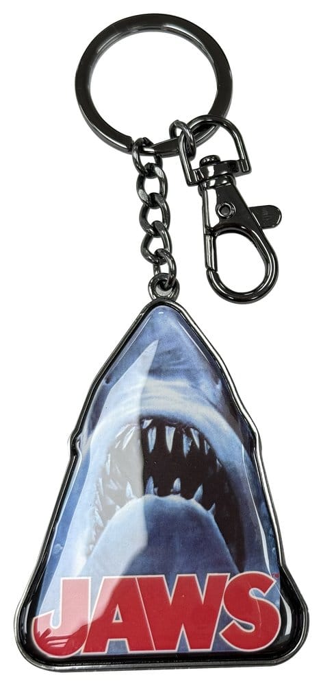 x_sdtuni26583 Jaws Metal Keychain Shark Logo 15 cm - immagine 1