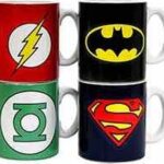 DC Comics Ceramic Mini Coffee Mugs Logos 8 cm Set (4)