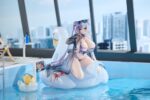 Azur Lane PVC Figure 1/7 Ying Swei Blue Waves, Limpid Summer Ver. 18 cm - immagine 3