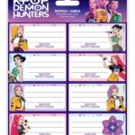 KPop Demon Hunters School Labels Hunter/X