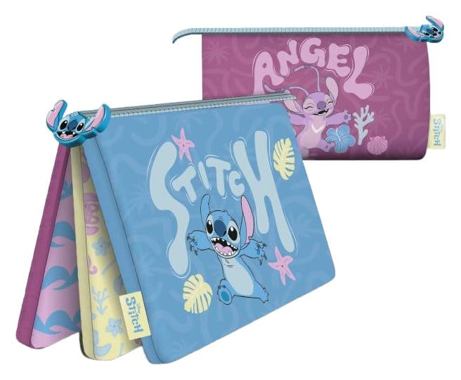 x_sr2513115 Lilo & Stitch Multi-Pouch Pencil Case In The Sun Display (6) - immagine 1