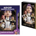 KPop Demon Hunters Notebook with Pen A5 Premium Golden