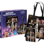 KPop Demon Hunters Tote Bag Stationery Set Golden Display (6)