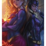 DC Comics Fine Art Print Supergirl & Batgirl 61 x 46 cm - unframed