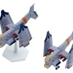 Rebuild of Evangelion SYUTO Tiny Scale Plastic Model Kit UNAF Close Air Support VTOL Aircraft YAGR-3B 5 cm