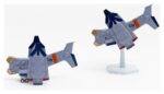 Rebuild of Evangelion SYUTO Tiny Scale Plastic Model Kit UNAF Close Air Support VTOL Aircraft YAGR-3B 5 cm - immagine 5