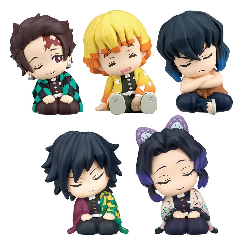 x_tomym807190a Demon Slayer: Kimetsu no Yaiba Twinchees Mini Figures Lil' Sleepers Wave 3 5 cm Blind Pack Display (24) - immagine 1