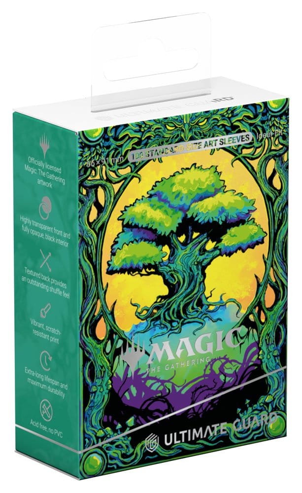 x_ugd012074 Ultimate Guard Art Sleeves Magic: The Gathering "Mana Token" - Forest - immagine 1