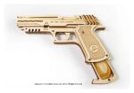 Ugears 3D Wooden Puzzle Wolf-01 Handgun - immagine 6