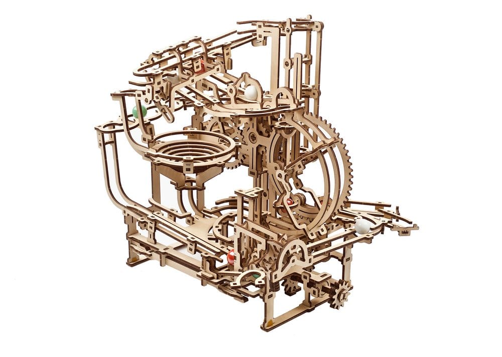 x_ugrs70157 Ugears 3D Wooden Puzzle Marble Run Stepped Hoist - immagine 1