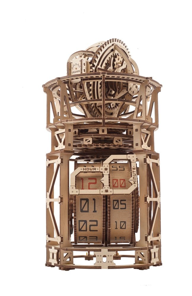 x_ugrs70162 Ugears 3D Wooden Puzzle Sky Watcher Tourbillon Table Clock - immagine 1
