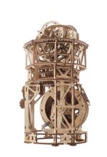 Ugears 3D Wooden Puzzle Sky Watcher Tourbillon Table Clock - immagine 3