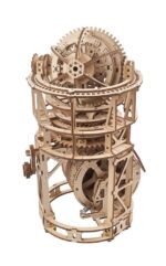Ugears 3D Wooden Puzzle Sky Watcher Tourbillon Table Clock - immagine 5