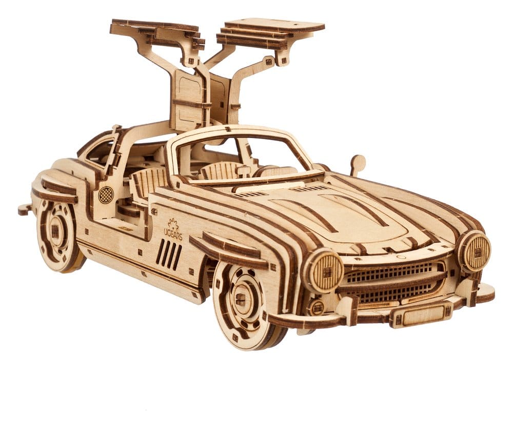 x_ugrs70205 Ugears 3D Wooden Puzzle Winged Sports Coupe - immagine 1